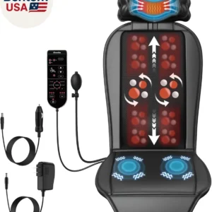 Shiatsu Back Massager with Heat, Massage Chair Pad for Full Back, Seat Massager