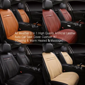 All Weather 3 In 1 Auto Car Seat Cover Cushion / Cooling & Warm Heated & Massage