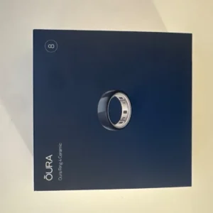 Oura Ring Gen 4 Health Fitness Smart Ring Ceramic Midnight Size 8 Brand New