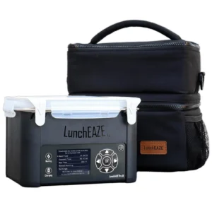 Cordless Heated Electric Lunch Box 6 Cup 220 F Automatic Heating LunchEAZE_XL