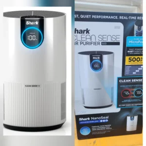 Shark HP102 Air Purifier with True HEPA Clean Sense IQ, Odor Lock - White NEW