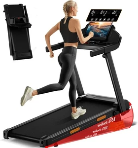 Foldable Treadmill For Home, Heavy Duty Touch Screen Walking Pad Treadmill